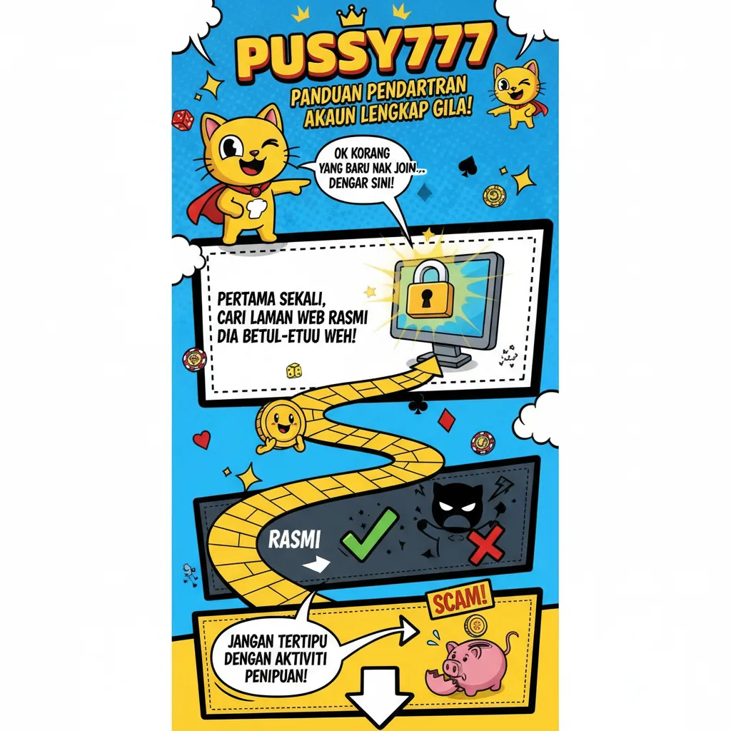 Panduan Pendaftaran Akaun Pussy777
