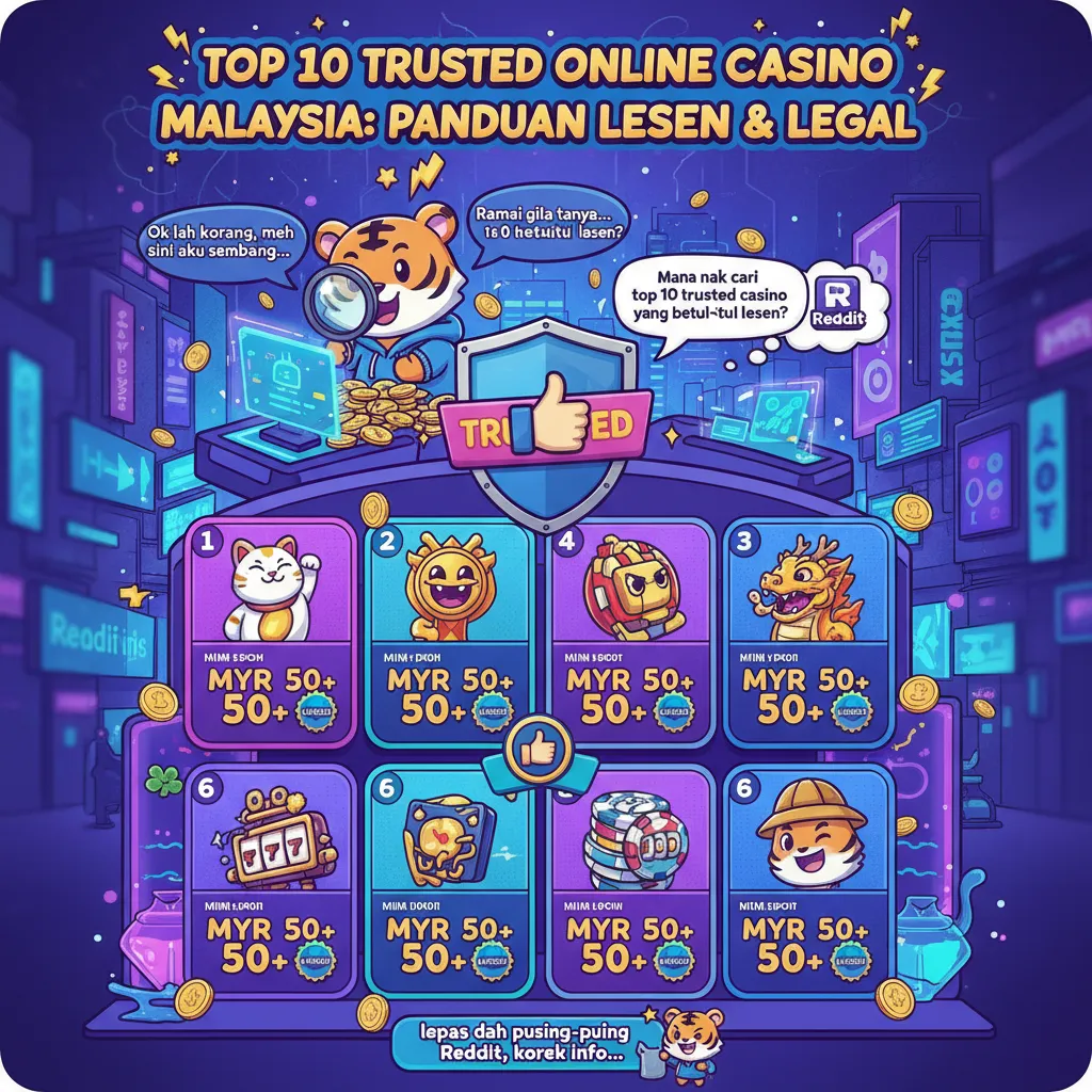 Top 10 Trusted Online Casino Malaysia: Panduan Lesen & Legal