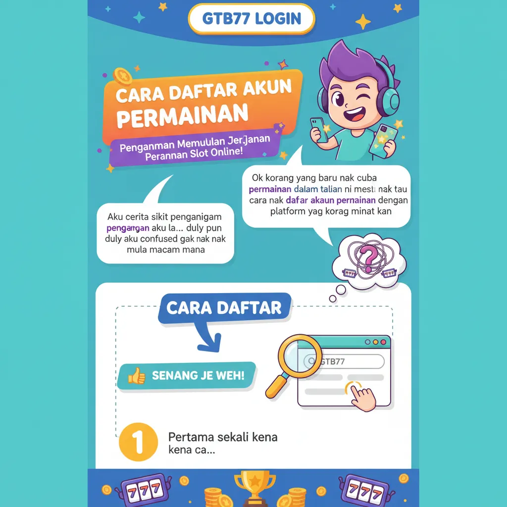 Cara GTB77 Login dan Daftar Akaun Permainan