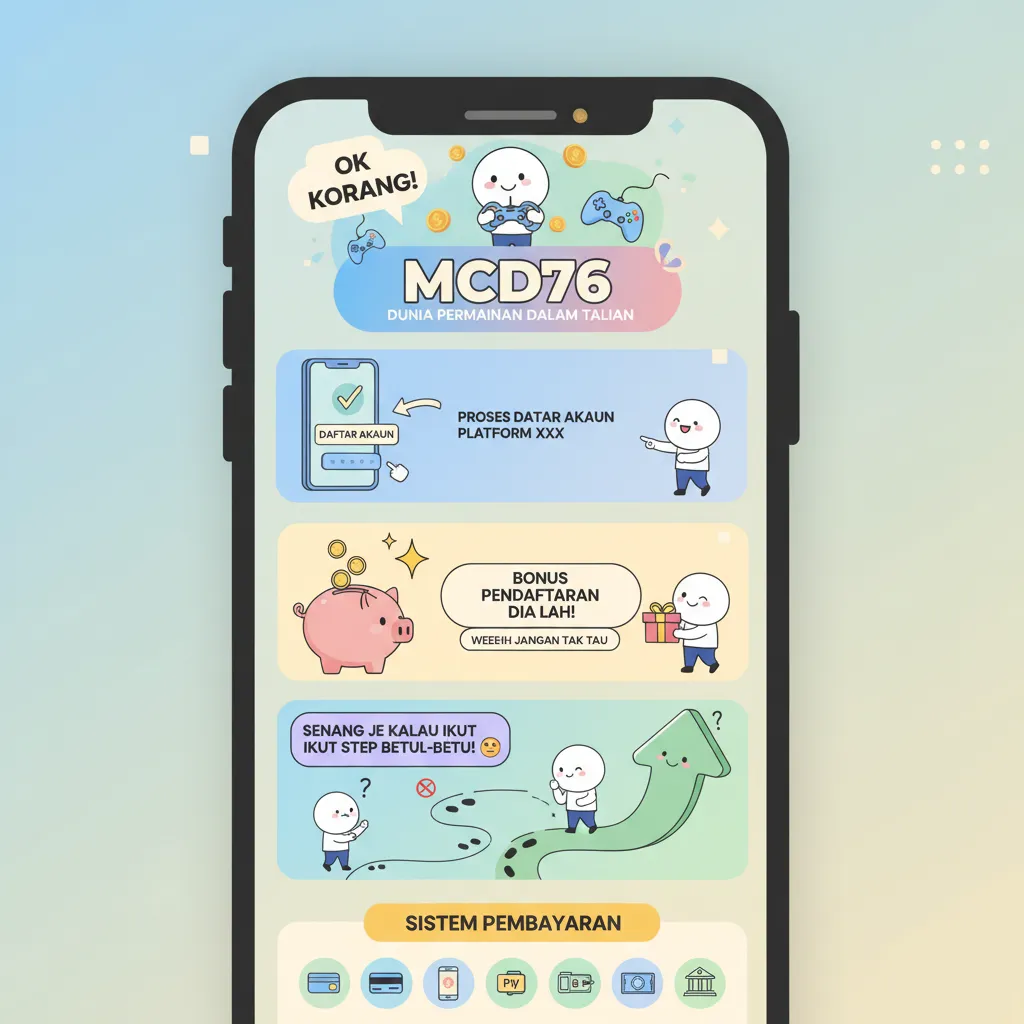 Daftar Akaun mcd76 & Bonus Pendaftaran