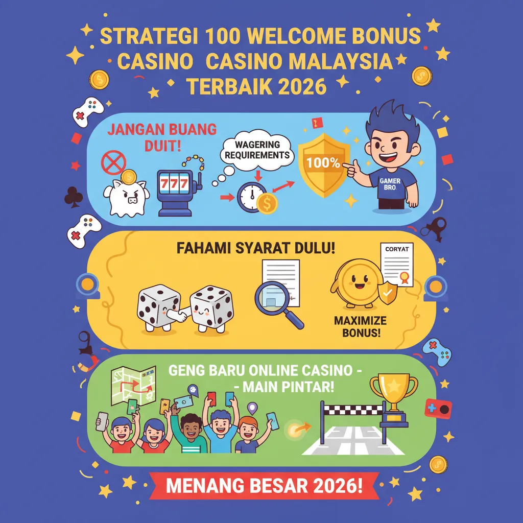 Strategi 100 Welcome Bonus Casino Malaysia Terbaik