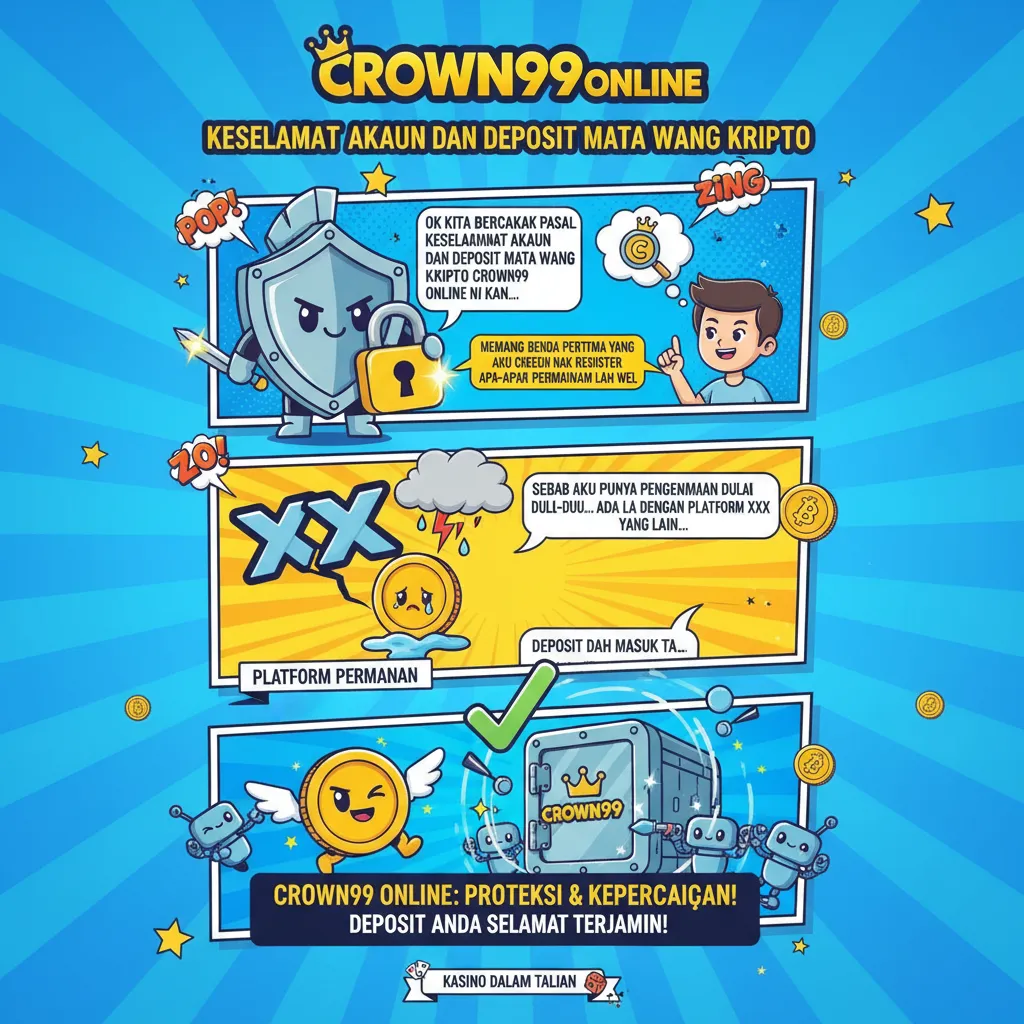 Keselamatan Akaun Dan Deposit Mata Wang Kripto Crown99 Online
