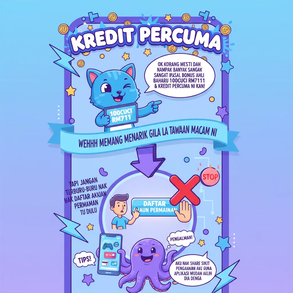 Bonus Ahli Baharu 100cuci rm711 & Kredit Percuma