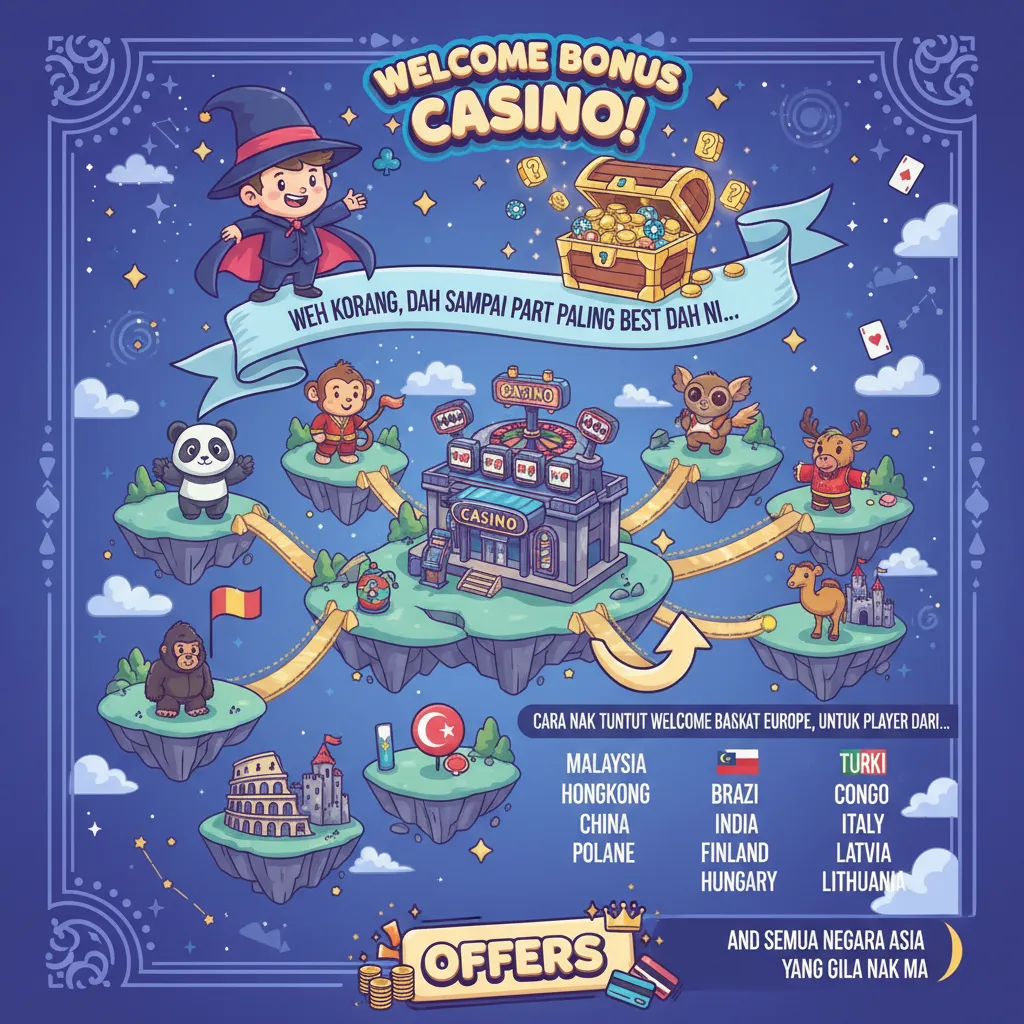 Cara tuntut welcome bonus casino di Europe