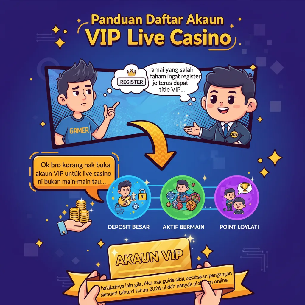 Panduan Daftar Akaun VIP Live Casino