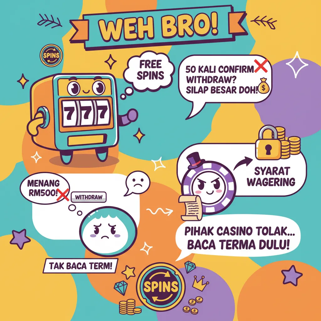 Syarat wagering untuk free spins dan games